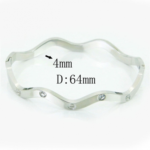 BC Wholesale Jewelry Stainless Steel 316L Fashion Bangles NO.#BC14B0231HQQ