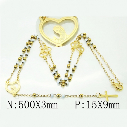 BC Wholesale Jewelry Stainless Steel 316L Necklace NO.#BC76N0610HHQ