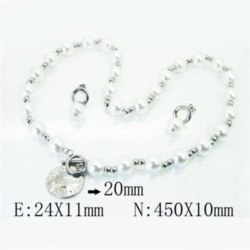 BC Wholesale Stainless Steel 316L Jewelry Sets NO.#BC06S1046HPE