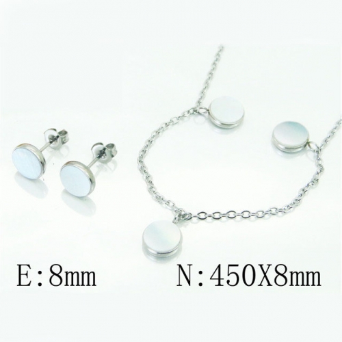 BC Wholesale Stainless Steel 316L Jewelry Sets NO.#BC06S1043HHE