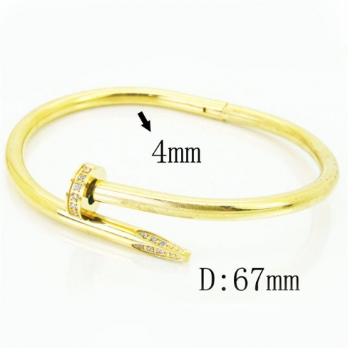 BC Wholesale Jewelry Stainless Steel 316L Fashion Bangles NO.#SJ60B0752HOW