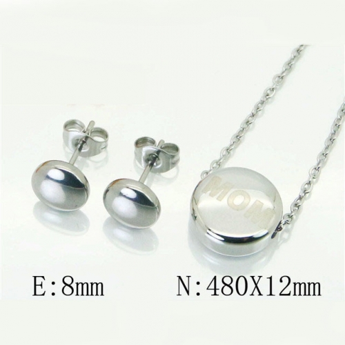 BC Wholesale Stainless Steel 316L Jewelry Sets NO.#BC59S1915ML