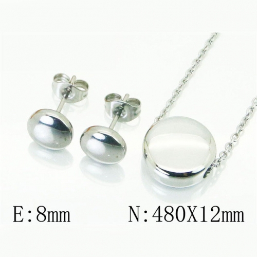 BC Wholesale Stainless Steel 316L Jewelry Sets NO.#BC59S1912ML
