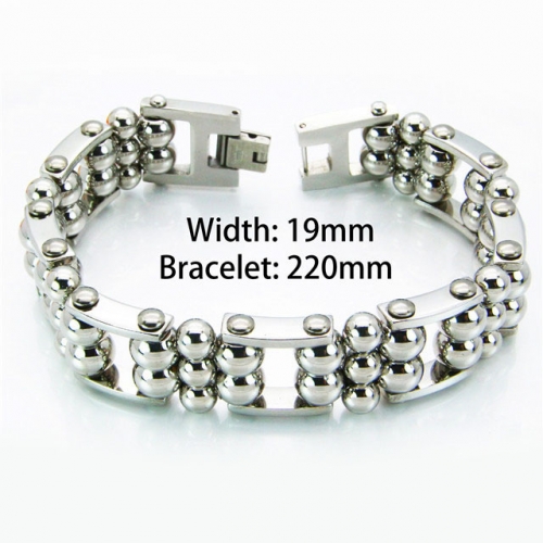 Wholesale Stainless Steel Bike Chain Style Bracelet NO.#BC55B0181JKF