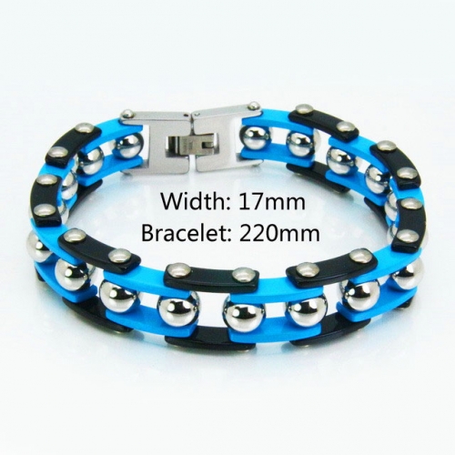 Wholesale Stainless Steel Bike Chain Style Bracelet NO.#BC55B0062IOG