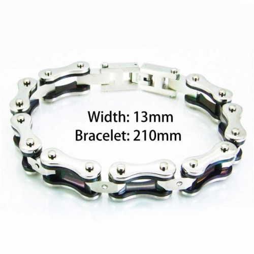 Wholesale Stainless Steel Bike Chain Style Bracelet NO.#BC64B1201IOD