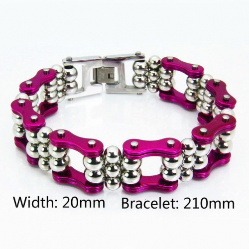 Wholesale Stainless Steel Bike Chain Style Bracelet NO.#BC55B0069JMZ