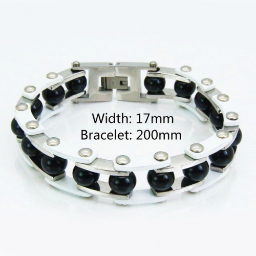 Wholesale Stainless Steel Bike Chain Style Bracelet NO.#BC55B0059IOV