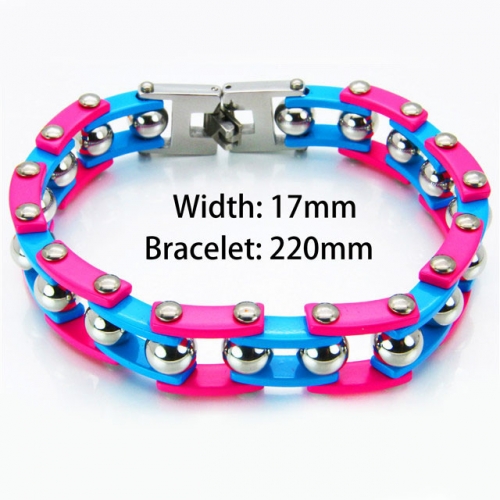 Wholesale Stainless Steel Bike Chain Style Bracelet NO.#BC55B0168IOG