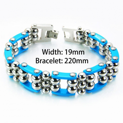 Wholesale Stainless Steel Bike Chain Style Bracelet NO.#BC55B0184JKF
