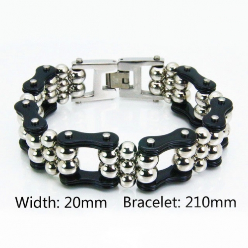 Wholesale Stainless Steel Bike Chain Style Bracelet NO.#BC55B0070JMQ