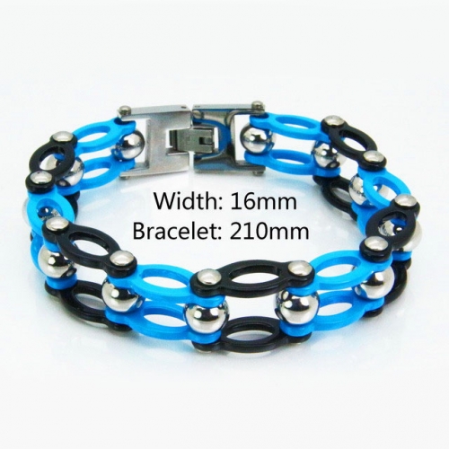 Wholesale Stainless Steel Bike Chain Style Bracelet NO.#BC55B0066IOV