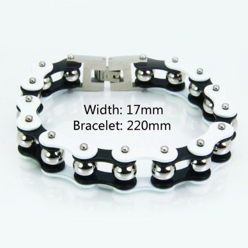 Wholesale Stainless Steel Bike Chain Style Bracelet NO.#BC55B0058IOV