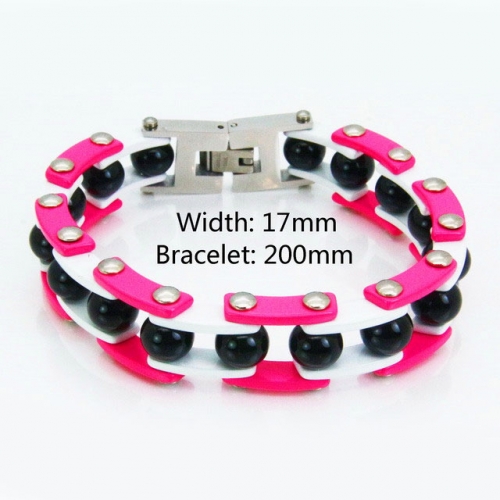 Wholesale Stainless Steel Bike Chain Style Bracelet NO.#BC55B0061IOF