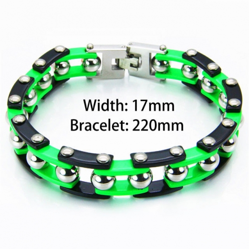Wholesale Stainless Steel Bike Chain Style Bracelet NO.#BC55B0170IOF