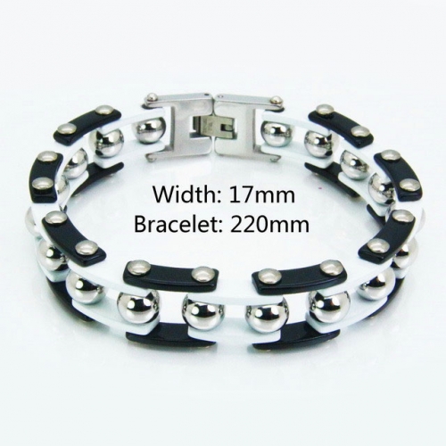 Wholesale Stainless Steel Bike Chain Style Bracelet NO.#BC55B0057IOC