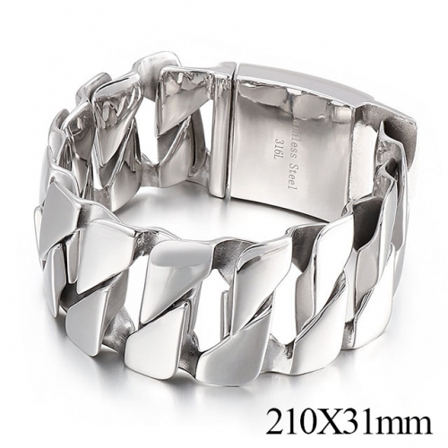 BC Wholesale Jewelry Stainless Steel 316L Bracelets NO.#SJ2BB49005