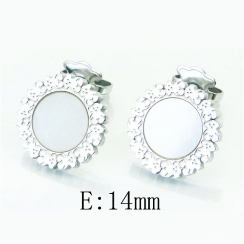 BC Jewelry Wholesale Stainless Steel 316L Earrings NO.#BC90E0314HHQ