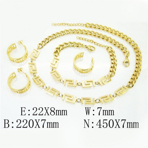 BC Wholesale Stainless Steel 316L Jewelry Set NO.#BC50S0063JCC