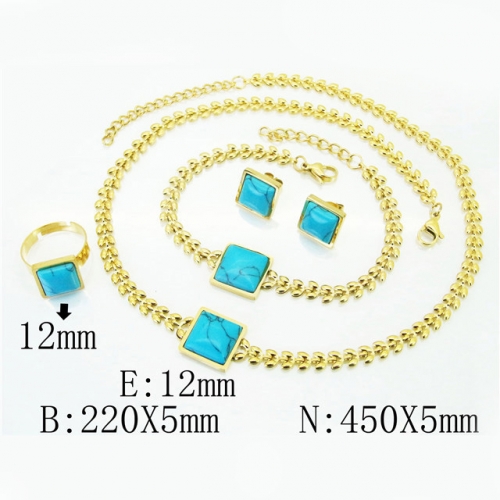 BC Wholesale Stainless Steel 316L Jewelry Set NO.#BC50S0053JVV