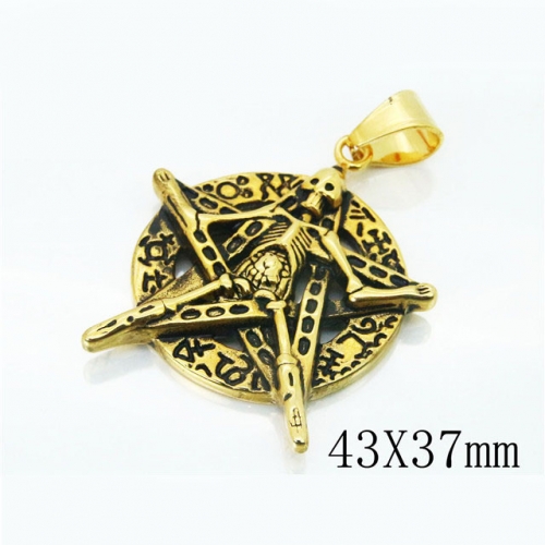 BC Wholesale Jewelry Stainless Steel 316L Pendant NO.#BC06P0508HHQ