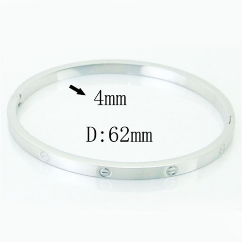 BC Wholesale Stainless Steel 316L Fashion Bangle NO.#SJ60B0248NV