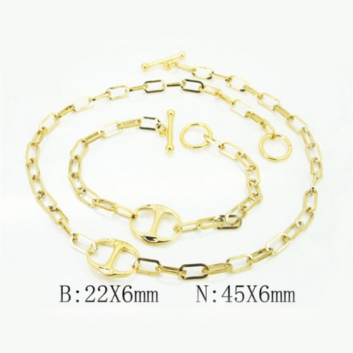 BC Wholesale Stainless Steel 316L Jewelry Set NO.#BC62S0316HMZ