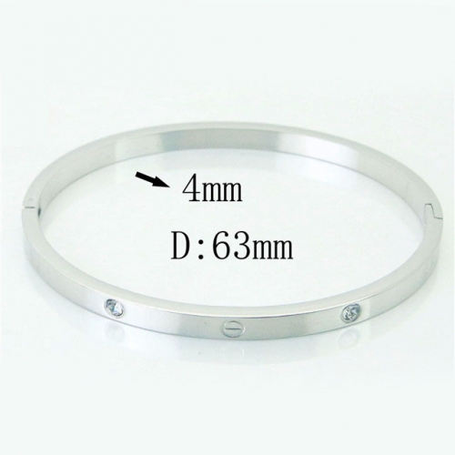 BC Wholesale Stainless Steel 316L Fashion Bangle NO.#SJ60B0245NZ