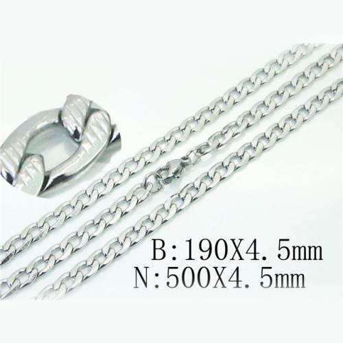 BC Wholesale Stainless Steel 316L Jewelry Set NO.#BC40S0431LL