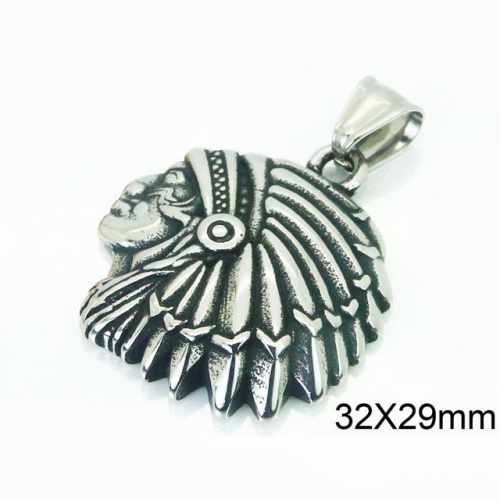 BC Wholesale Jewelry Stainless Steel 316L Pendant NO.#BC48P0302NW