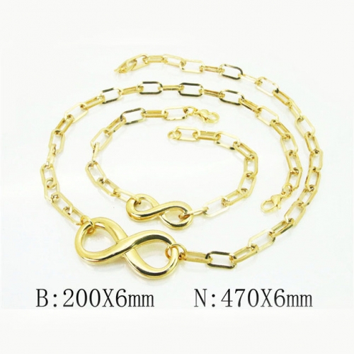 BC Wholesale Stainless Steel 316L Jewelry Set NO.#BC62S0313HMX