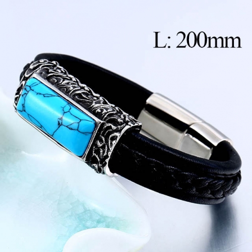 BC Jewelry Wholesale Good Quality Fashion Leather Bracelet NO.#SJ14B099