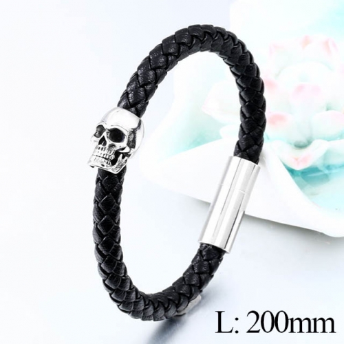 BC Jewelry Wholesale Good Quality Fashion Leather Bracelet NO.#SJ14B247