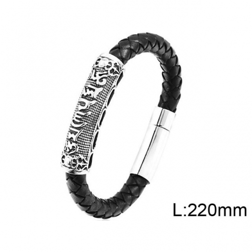 BC Jewelry Wholesale Good Quality Fashion Leather Bracelet NO.#SJ14B305