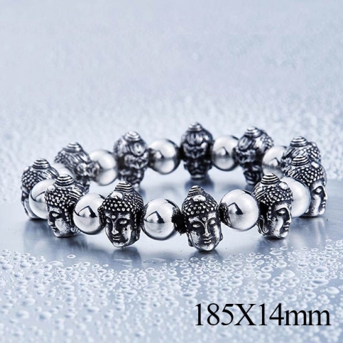 BC Wholesale Jewelry Stainless Steel 316L Popular Bracelets NO.#SJ14B179