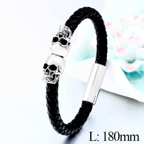 BC Jewelry Wholesale Good Quality Fashion Leather Bracelet NO.#SJ14B250