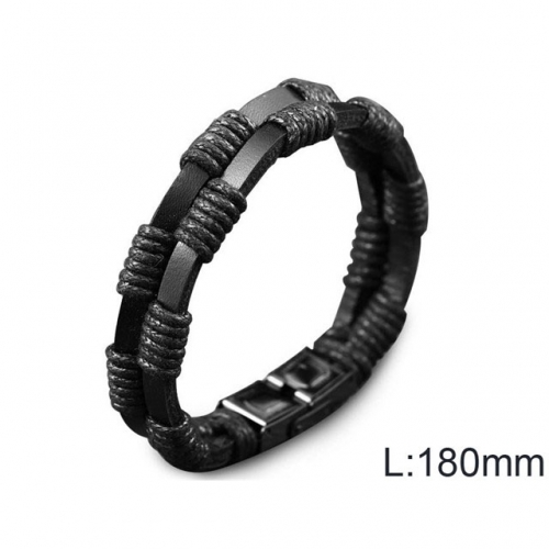 BC Jewelry Wholesale Good Quality Fashion Leather Bracelet NO.#SJ14B261