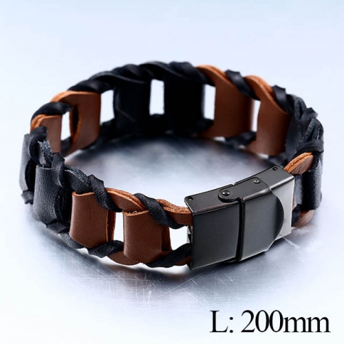 BC Jewelry Wholesale Good Quality Fashion Leather Bracelet NO.#SJ14B271