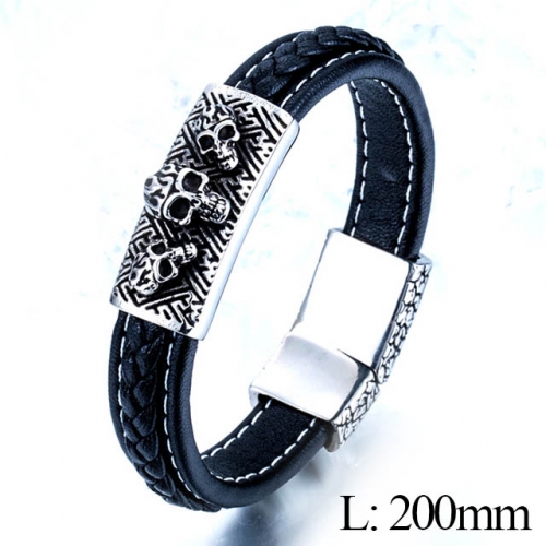 BC Jewelry Wholesale Good Quality Fashion Leather Bracelet NO.#SJ14B138