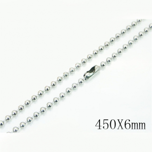 BC Wholesale Jewelry Stainless Steel 316L Cheap Beads Necklace NO.#BC001N192