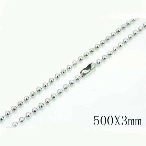 BC Wholesale Jewelry Stainless Steel 316L Cheap Beads Necklace NO.#BC001N203