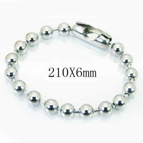 BC Wholesale Jewelry Stainless Steel 316L Beads Bracelets NO.#BC001B046