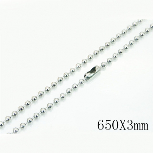 BC Wholesale Jewelry Stainless Steel 316L Cheap Beads Necklace NO.#BC001N200