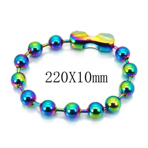 BC Wholesale Jewelry Stainless Steel 316L Beads Bracelets NO.#BC001B021