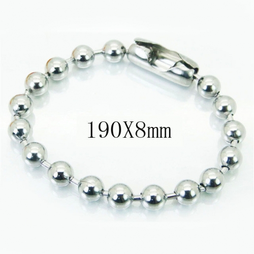 BC Wholesale Jewelry Stainless Steel 316L Beads Bracelets NO.#BC001B043