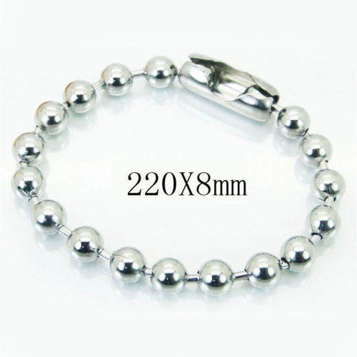 BC Wholesale Jewelry Stainless Steel 316L Beads Bracelets NO.#BC001B041