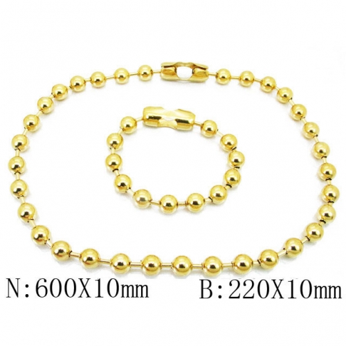 BC Wholesale Stainless Steel 316L Jewelry Necklace Bracelet Set NO.#BC001N166