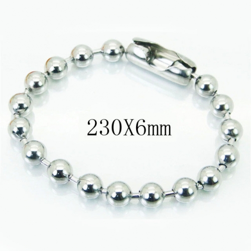 BC Wholesale Jewelry Stainless Steel 316L Beads Bracelets NO.#BC001B044
