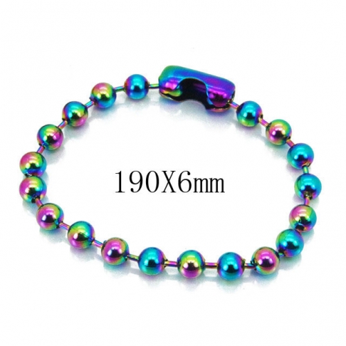 BC Wholesale Jewelry Stainless Steel 316L Beads Bracelets NO.#BC001B031
