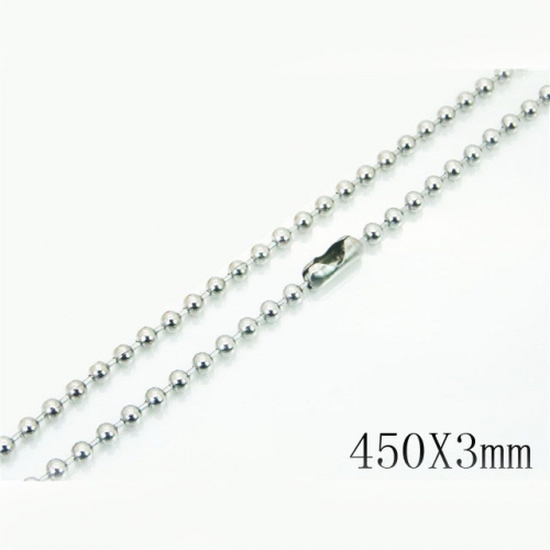 BC Wholesale Jewelry Stainless Steel 316L Cheap Beads Necklace NO.#BC001N204